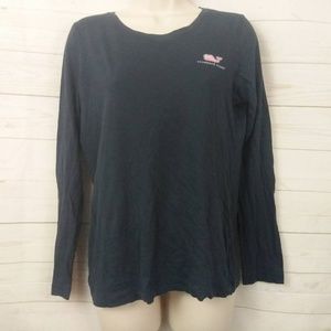 Vineyard Vines Whale Spell out Long Sleeve T-Shirt